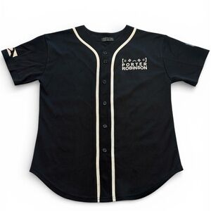 Porter Robinson Black Button Up Baseball Concert Shirt S